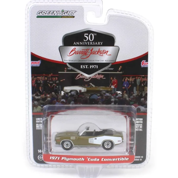 Manufacturer_Greenlight Collectibles Cars & Suvs<1/64 1971 Plymouth Cuda Convertible (Lot #1071), Barrett-Jackson Scottsdale Edition Series 13