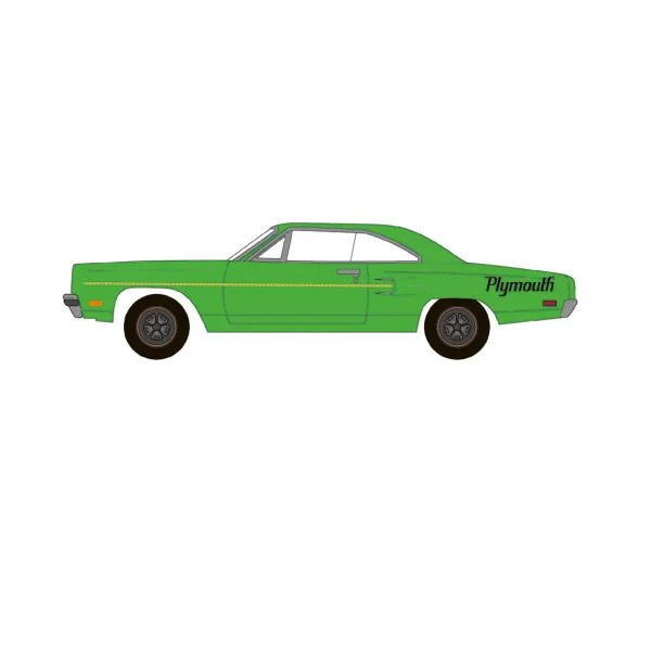 Manufacturer_Greenlight Collectibles Cars & Suvs<1/64 1970 Plymouth Road Runner, Green, GreenLight Muscle Series 30