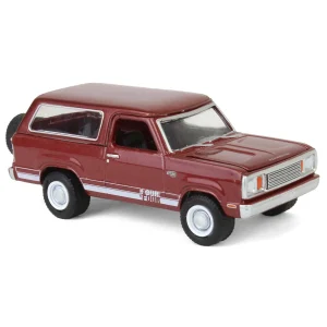 Manufacturer_Greenlight Collectibles Cars & Suvs<1/64 1978 Plymouth Trail Duster with Backpacker Figure, Canyon Red Sunfire, Hobby Shop Series 16