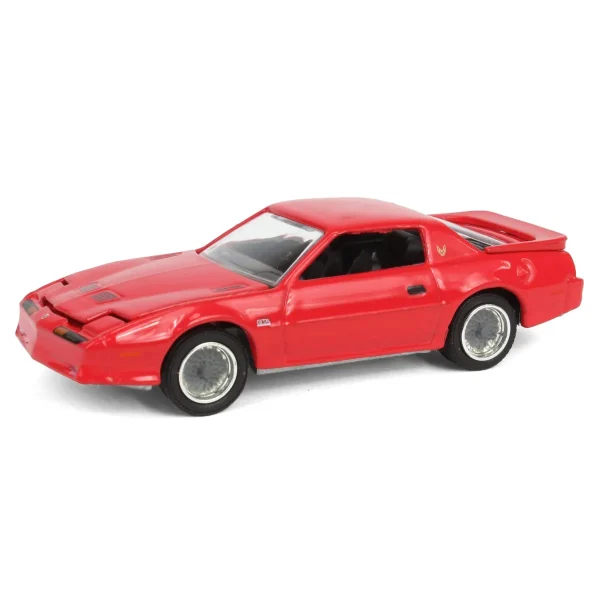 Manufacturer_Greenlight Collectibles Cars & Suvs<1/64 1987 Pontiac Firebird T/A GTA, Red with Silver Rims, Midwest Diecast Exclusive