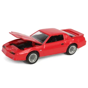 Manufacturer_Greenlight Collectibles Cars & Suvs<1/64 1987 Pontiac Firebird T/A GTA, Red with Silver Rims, Midwest Diecast Exclusive