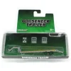 Manufacturer_Greenlight Collectibles Lowboys & Flatbeds<1/64 Primer Gray Gooseneck Trailer with Red & White Conspicuity Stripes - Green Machine