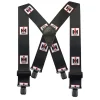 Outback Toys Ih Farmall<52" IH Black 2" Clip-on Suspenders