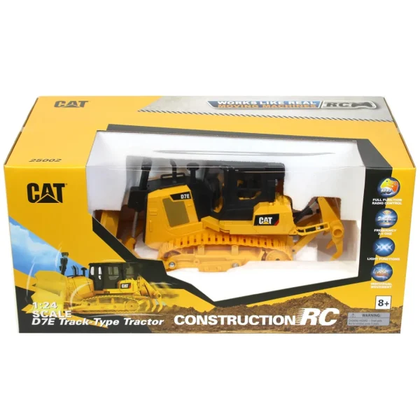 Manufacturer_Diecast Masters Radio Control<1/24 Radio Control Caterpillar D7E Track-Type Tractor Dozer, Made of Durable Plastic