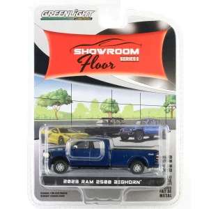 Manufacturer_Greenlight Collectibles Pickup Trucks<1/64 2023 Ram 2500 Bighorn, Patriot Blue Pearl, Showroom Floor Series 5