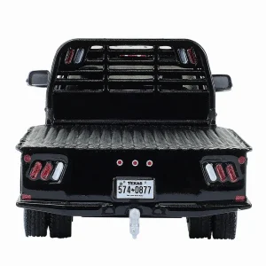 Manufacturer_Greenlight Collectibles Lowboys & Flatbeds | Pickup Trucks<1/64 2023 Ram 3500 Dually Flatbed, Black, Dually Drivers Series 16