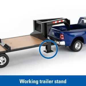 Manufacturer_ERTL Loaders<1/32 RAM 3500 Dually Quad Cab w/ Lowboy & New Holland L230 Skid Steer