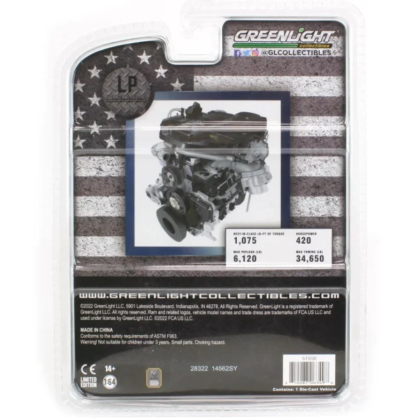 Manufacturer_Greenlight Collectibles Lowboys & Flatbeds<1/64 2022 RAM 3500 Flatbed, Greenlight Exclusive Production