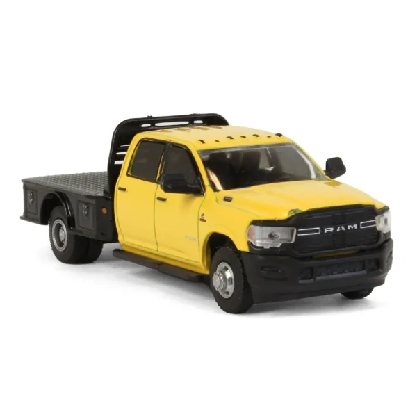 Manufacturer_Greenlight Collectibles Pickup Trucks<1/64 2020 RAM 3500 Tradesman Dually Flatbed, Construction Yellow, Dually Drivers Series 10
