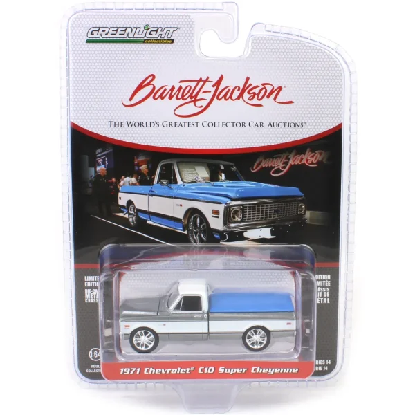 Manufacturer_Greenlight Collectibles Cars & Suvs | Pickup Trucks<Raw Chase ~ 1/64 1971 Chevrolet C10 Super Cheyenne Custom Pickup, Barrett-Jackson Series 14