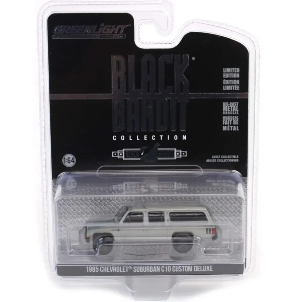 Manufacturer_Greenlight Collectibles Cars & Suvs<Raw Chase Unit ~ 1/64 1985 Chevrolet Suburban C10 Custom Deluxe, Black Bandit Series 29
