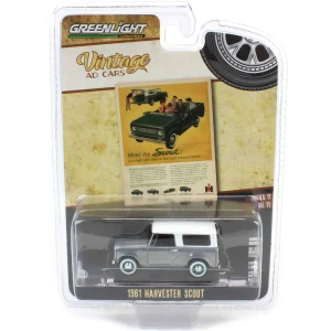 Manufacturer_Greenlight Collectibles Cars & Suvs<Raw Chase Unit ~ 1/64 1961 Harvester Scout “Meet the Scout!", Vintage Ad Cars Series 11