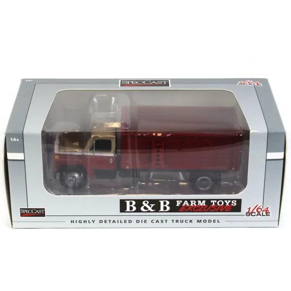 Manufacturer_SpecCast Dump Trucks<1/64 Red & Gold 1982 International S1954 Grain Truck by SpecCast