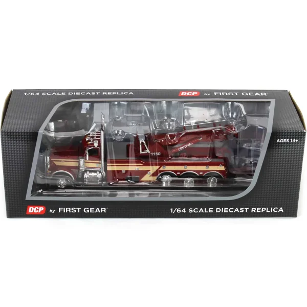 Manufacturer_DCP by First Gear Tow & Straight Trucks<1/64 Red & Tan Peterbilt 389 Day Cab with Century 1150 Rotator Wrecker, DCP by First Gear