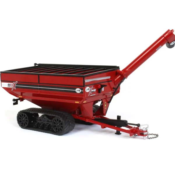 Manufacturer_SpecCast Combines & Harvesters<1/64 Red J&M X1112 Grain Cart on Tracks
