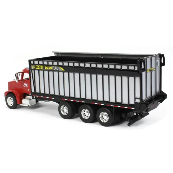 Manufacturer_SpecCast Agricultural Trucks<1/64 Red Peterbilt 385 with H&S Big Dog 1226 Forage Box, Exclusive HFE Edition