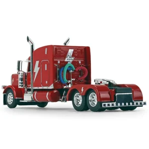 Manufacturer_DCP by First Gear Box Trucks & Trailers<1/64 Red Peterbilt Model 389 Sleeper w/ Kentucky Moving Trailer, AC/DC PWR/UP, DCP by First Gear