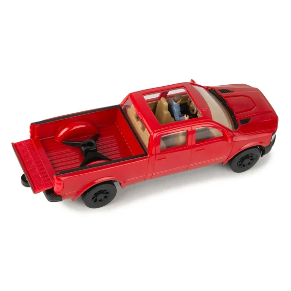 Manufacturer_ERTL Lowboys & Flatbeds | Pickup Trucks<1/32 Red Pickup Truck Haying Set by ERTL