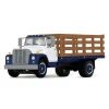 Manufacturer_DCP by First Gear Lowboys & Flatbeds<1/64 1970s International Loadstar Stake Truck, White/Navy Blue, DCP by First Gear