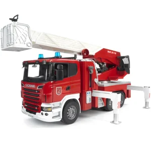 Manufacturer_Bruder Toys Emergency Vehicles<1/16 Scania Super 560R Fire Engine w/ Ladder & Water Pump + Lights & Sounds by Bruder