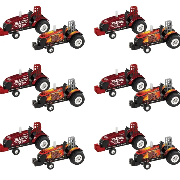 Manufacturer_ERTL Pulling Tractors<Sealed Case of 12 ~ 1/64 Case IH "Iron Beast" & "Blazing Red" Pulling Tractors