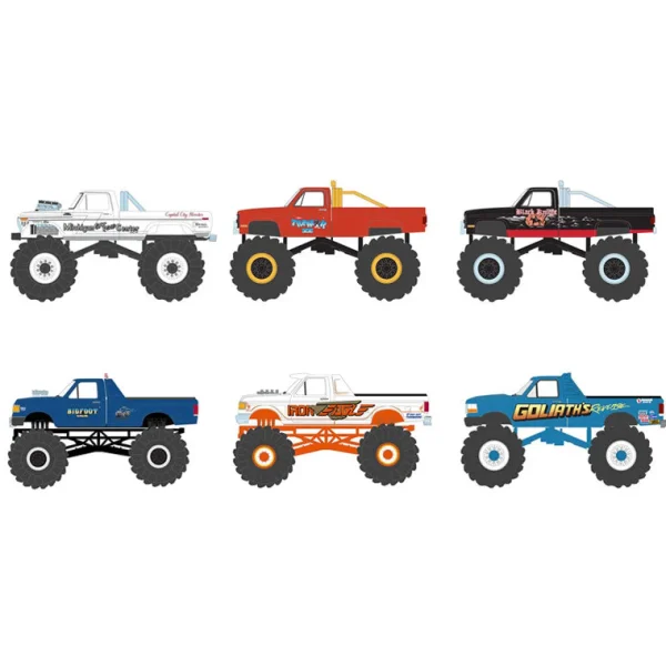 Manufacturer_Greenlight Collectibles Cars & Suvs | Pickup Trucks<1/64 Sealed Set of 6 Kings of Crunch Series 15 Trucks