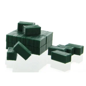 Outback Toys 3D Print & Small Accessories<1/64 Square Hay Bales (24 Total: 16 in Molded Stack, 8 Loose), 3D Printed