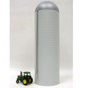 Manufacturer_Standi Toys Standi Toys<1/64 ST321 Silver & Gray Plastic Concrete Silo, 20ft x 60ft