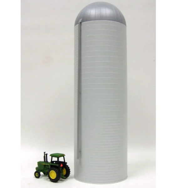 Manufacturer_Standi Toys Standi Toys<1/64 ST321 Silver & Gray Plastic Concrete Silo, 20ft x 60ft