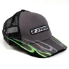 Outback Toys Other Clothing<Steiger Charcoal Gray with Neon Green Flames & Black Mesh Back