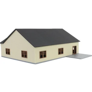 Outback Toys 3D Print & Small Accessories<1/64 Tan & Brown “The Ranch” Farm House w/ Opening Garage & Back Deck, 3D Printed