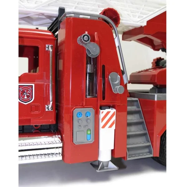 Outback Toys Emergency Vehicles<1/16th Mack Granite Fire Engine w/ Extendable Ladder & Hard Hat by Bruder