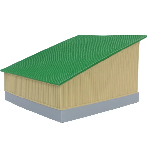 Outback Toys 3D Print & Small Accessories<1/64 The Double Bay 40ft x 40ft Cattle Shed, Tan & Green, 3D Printed