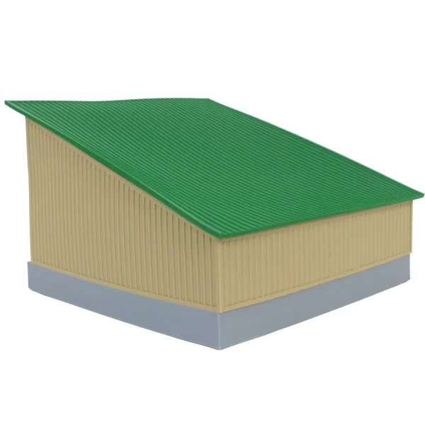 Outback Toys 3D Print & Small Accessories<1/64 The Double Bay 40ft x 40ft Cattle Shed, Tan & Green, 3D Printed