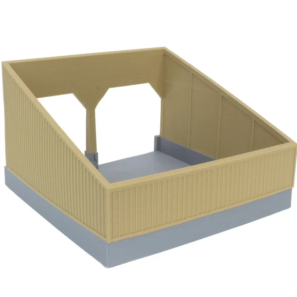 Outback Toys 3D Print & Small Accessories<1/64 The Double Bay 40ft x 40ft Cattle Shed, Tan & Green, 3D Printed