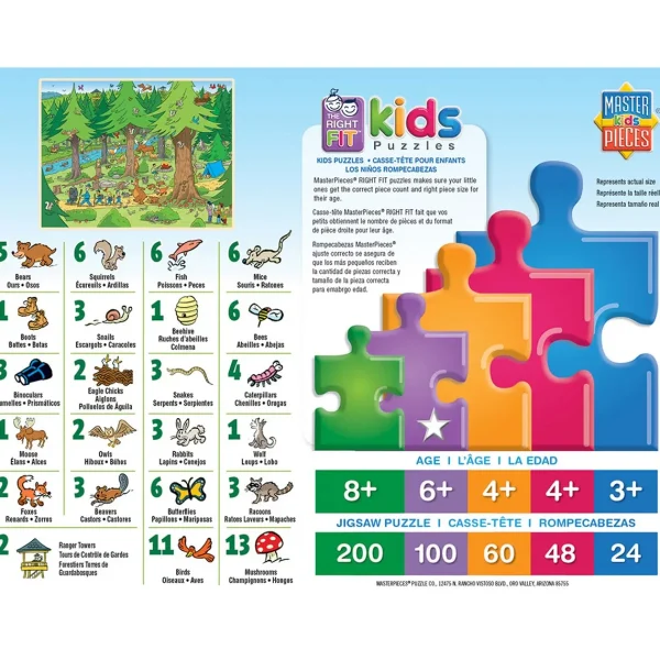 Outback Toys Games & Puzzles<101 Things to Spot in the Woods - 101 Piece Kids Puzzle