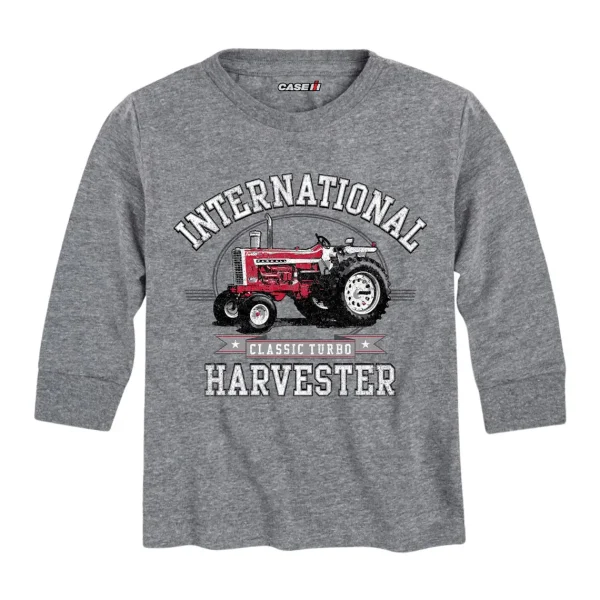 Outback Toys Ih Farmall<Toddler IH 1206 Classic Turbo Gray Long Sleeve T-shirt