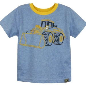 Outback Toys John Deere<Toddler John Deere Construction Wheel Loader Blue Short Sleeve T-Shirt