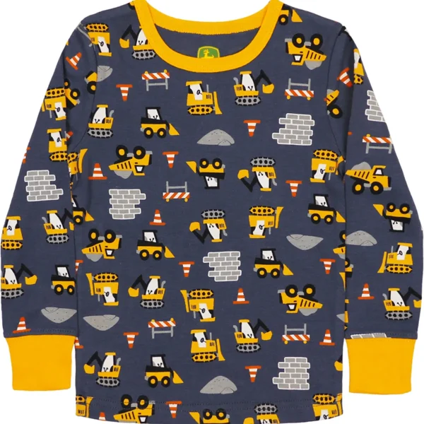 Outback Toys John Deere<Toddler John Deere Construction Equipment Long Sleeve Pajama Set