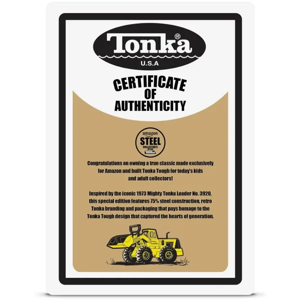 Manufacturer_Tonka Loaders<Tonka Front Loader, Retro Collector's Edition
