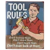 Outback Toys Branded Signs<Tool Rules 12in x 18in Metal Tin Sign