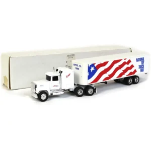 Manufacturer_ERTL Box Trucks & Trailers<1/64 Toy Trucker ERTL Ford 9000 w/Sleeper National Toy Truck Fair