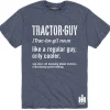 Outback Toys Ih Farmall<Tractor Guy: Like a Regular Guy, Only Cooler IH Heather Blue Short Sleeve Shirt