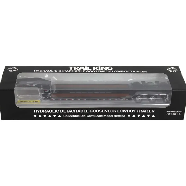 Manufacturer_Diecast Masters Lowboys & Flatbeds<1/50 Trail King TK120 HDG Lowboy Trailer (Black Regular Version)