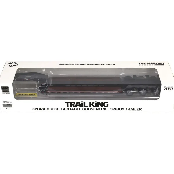 Manufacturer_Diecast Masters Lowboys & Flatbeds<1/50 Trail King TK120 HDG Lowboy Trailer (Black Outrigger Version)
