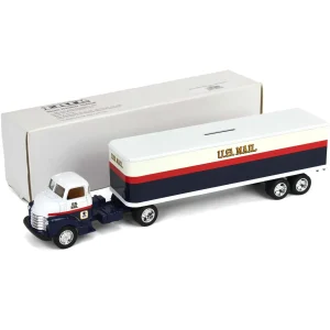 Manufacturer_ERTL Box Trucks & Trailers | Airplanes & Banks<1/64 US Mail 1950 Chevy Cab with Box Trailer and Bank