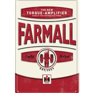 Outback Toys Branded Signs<Vintage Style Farmall Torque Amplifier Tin Sign