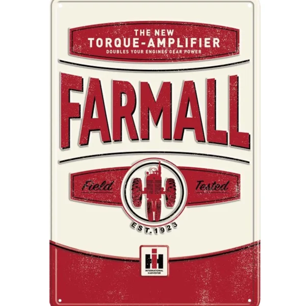 Outback Toys Branded Signs<Vintage Style Farmall Torque Amplifier Tin Sign