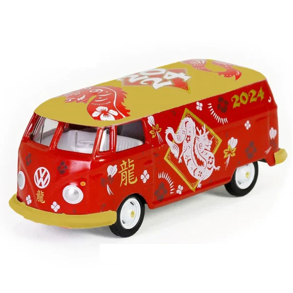 Manufacturer_Greenlight Collectibles Cars & Suvs<1/64 Volkswagen Type 2 Panel Van, Chinese Zodiac 2024 Year of the Dragon, Hobby Exclusive