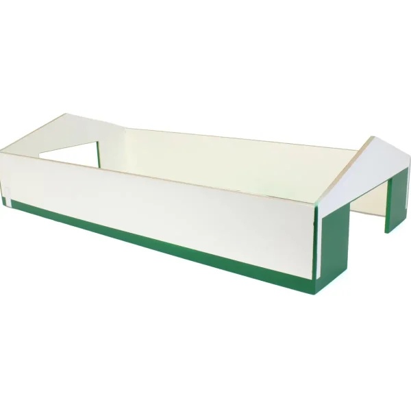 Outback Toys Wooden Barns & Large Accessories<1/64 White & Green 1 Door 60ft x 120ft Wooden Tractor or Truck Shop